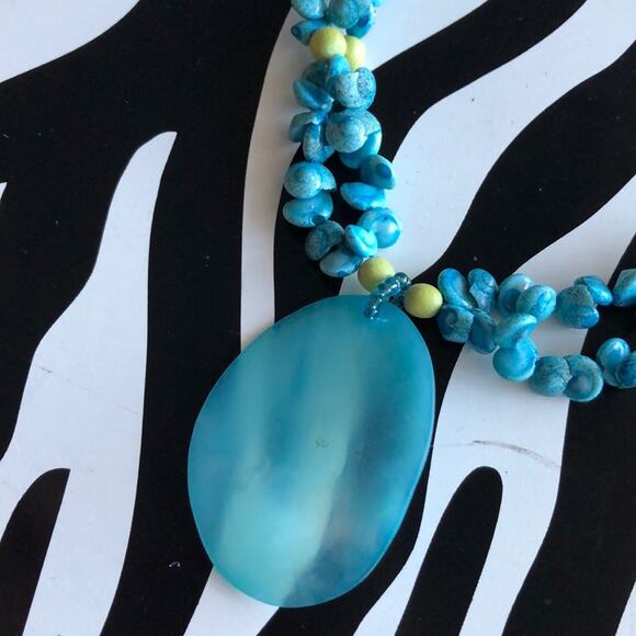 3 for $30 Stephan & Co. Blue and Green Necklace - Picture 2 of 5